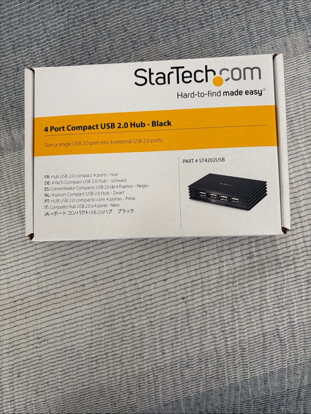 StarTech.com - Black 4-Port Compact USB 2.0 Hub